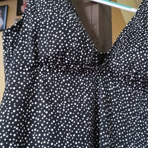 St John's Bay Bikini Polkadot Tummy Control Top - Picture 2 of 6